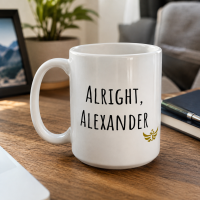 “Alright Alexander” Meme Ceramic Mug White