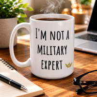 “I’m Not A Military Expert” Meme Ceramic Mug White