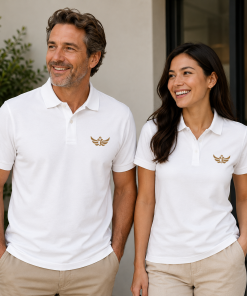 Alternative view of The Duran<br> Gold Eagle Pique Polo Shirt  <br> Men | Women