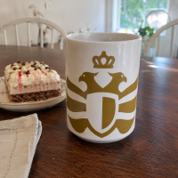 The Duran Gold Eagle White Ceramic Mug