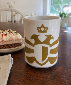 Alternative view of The Duran <br>Gold Eagle <br>White Ceramic Mug