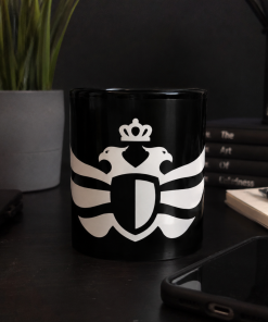 Alternative view of The Duran <br>White Eagle <br>Black Ceramic Mug