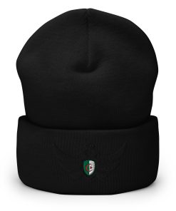 Alternative view of Algeria Shield Black Eagle Cuffed Beanie