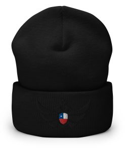 Alternative view of Chile Shield Black Eagle Cuffed Beanie