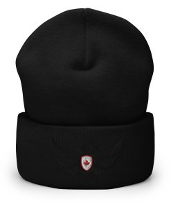 Alternative view of Canada Shield <br> Black Eagle Cuffed Beanie