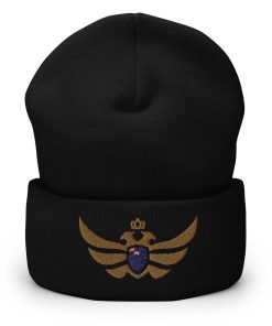 New Zealand Shield <br> Gold Eagle Cuffed Beanie