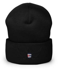Alternative view of Cuba Shield <br> Black Eagle Cuffed Beanie