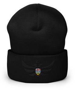 Alternative view of British Columbia Shield Black Eagle Cuffed Beanie