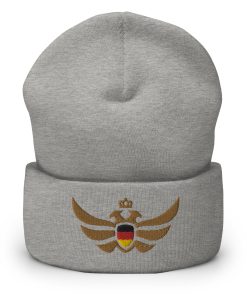 Germany Shield <br> Gold Eagle Cuffed Beanie