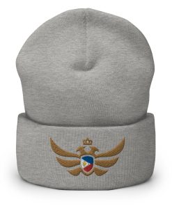 Philippines Shield Gold Eagle Cuffed Beanie