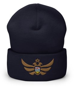 Alternative view of British Columbia Shield Gold Eagle Cuffed Beanie