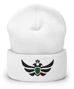 Zambia Shield Black Eagle Cuffed Beanie