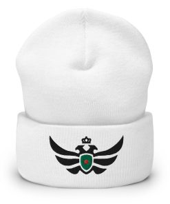 Bangladesh Shield Black Eagle Cuffed Beanie