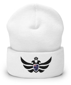 Australia Shield <br> Black Eagle Cuffed Beanie