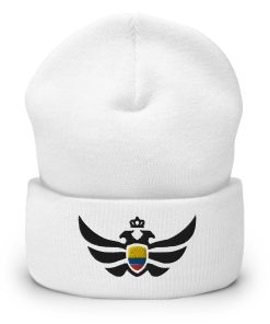 Colombia Shield Black Eagle Cuffed Beanie