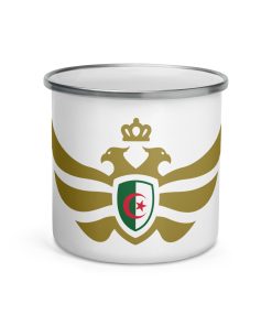 Algeria Shield Gold Eagle Enamel Mug