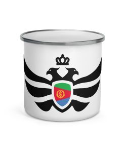 Eritrea Shield Black Eagle Enamel Mug
