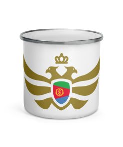 Eritrea Shield Gold Eagle Enamel Mug