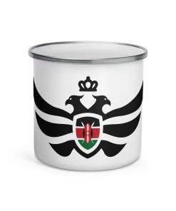 Kenya Shield Black Eagle Enamel Mug