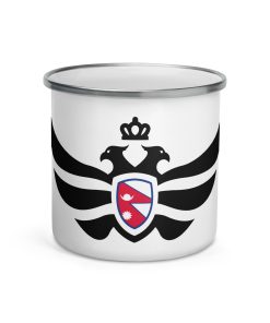 Nepal Shield Black Eagle Enamel Mug