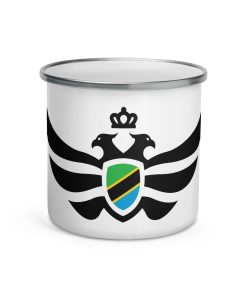Tanzania Shield <br> Black Eagle Enamel Mug