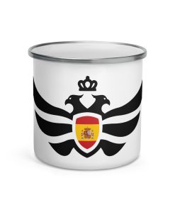 Spain Shield Black Eagle Enamel Mug
