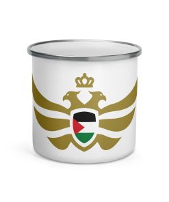 Palestine Shield <br> Gold Eagle Enamel Mug