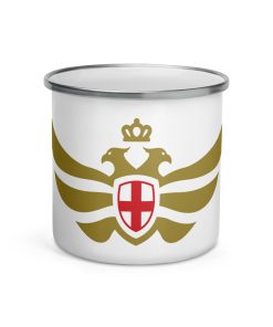 England Shield <br> Gold Eagle Enamel Mug
