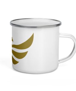 Alternative view of Greece Shield <br> Gold Eagle Enamel Mug