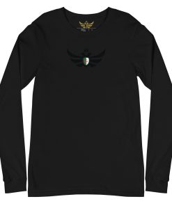 Alternative view of Algeria Shield <br> Black Eagle Long Sleeve Shirt <br> Men | Women