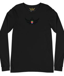 Eritrea Shield <br> Black Eagle Long Sleeve Shirt <br> Men | Women