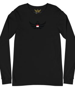 Alternative view of Yemen Shield <br> Black Eagle Long Sleeve Shirt <br> Men | Women