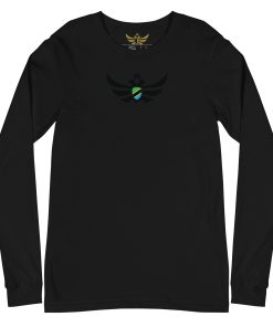 Tanzania Shield <br> Black Eagle Long Sleeve Shirt <br> Men | Women