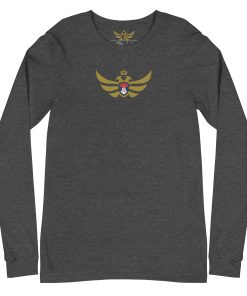 Serbia Shield <br> Gold Eagle Long Sleeve Shirt <br> Men | Women