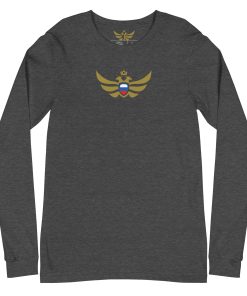 Russia Shield <br> Gold Eagle Long Sleeve Shirt <br> Men | Women