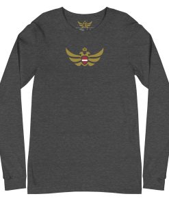 Latvia Shield Gold Eagle Long Sleeve Shirt | Women’s
