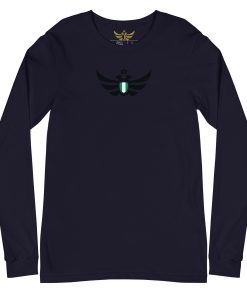 Alternative view of Nigeria Shield Black Eagle Long Sleeve Shirt | Men’s
