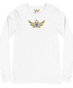 Quebec Shield <br> Gold Eagle Long Sleeve Shirt <br> Men | Women