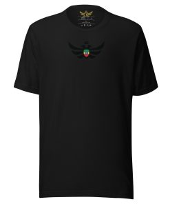 Alternative view of Ethiopia Shield <br> Black Eagle T-Shirt <br> Men | Women