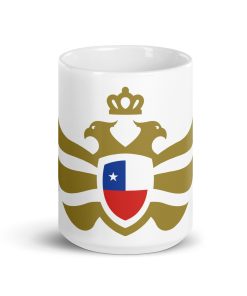 Chile Shield Gold Eagle White Ceramic Mug