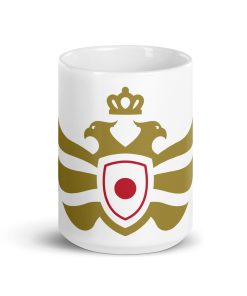 Japan Shield <br> Gold Eagle White Ceramic Mug