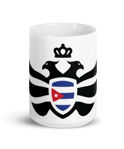 Cuba Shield <br> Black Eagle White Ceramic Mug