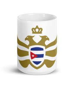 Cuba Shield <br> Gold Eagle White Ceramic Mug