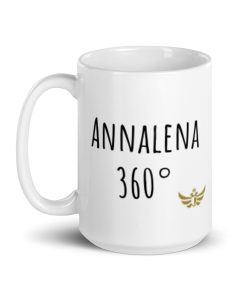 "Annalena 360°", Meme Ceramic Mug | White
