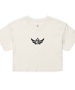 The Duran Large Black Eagle Crop T-shirt | Women