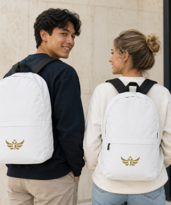 Alternative view of The Duran <br>Gold Eagle White Backpack