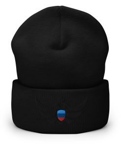 Alternative view of Luhansk Shield <br> Black Eagle Cuffed Beanie