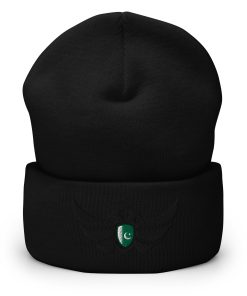 Alternative view of Pakistan Shield Black Eagle Cuffed Beanie