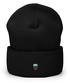 Alternative view of Bulgaria Shield <br> Black Eagle Cuffed Beanie
