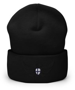 Alternative view of Finland Shield <br> Black Eagle Cuffed Beanie